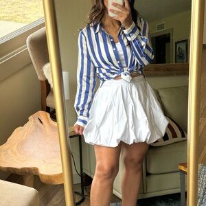 Women's Bubble Mini Skirt - A New Day™
White S